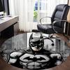 1 Stück Batman Büro Runder Teppich, Unter Bürostühlen Schlafzimmer Wohnzimmer Heimdekoration, Raumdeko, In Verschiedenen Größen Erhältlich