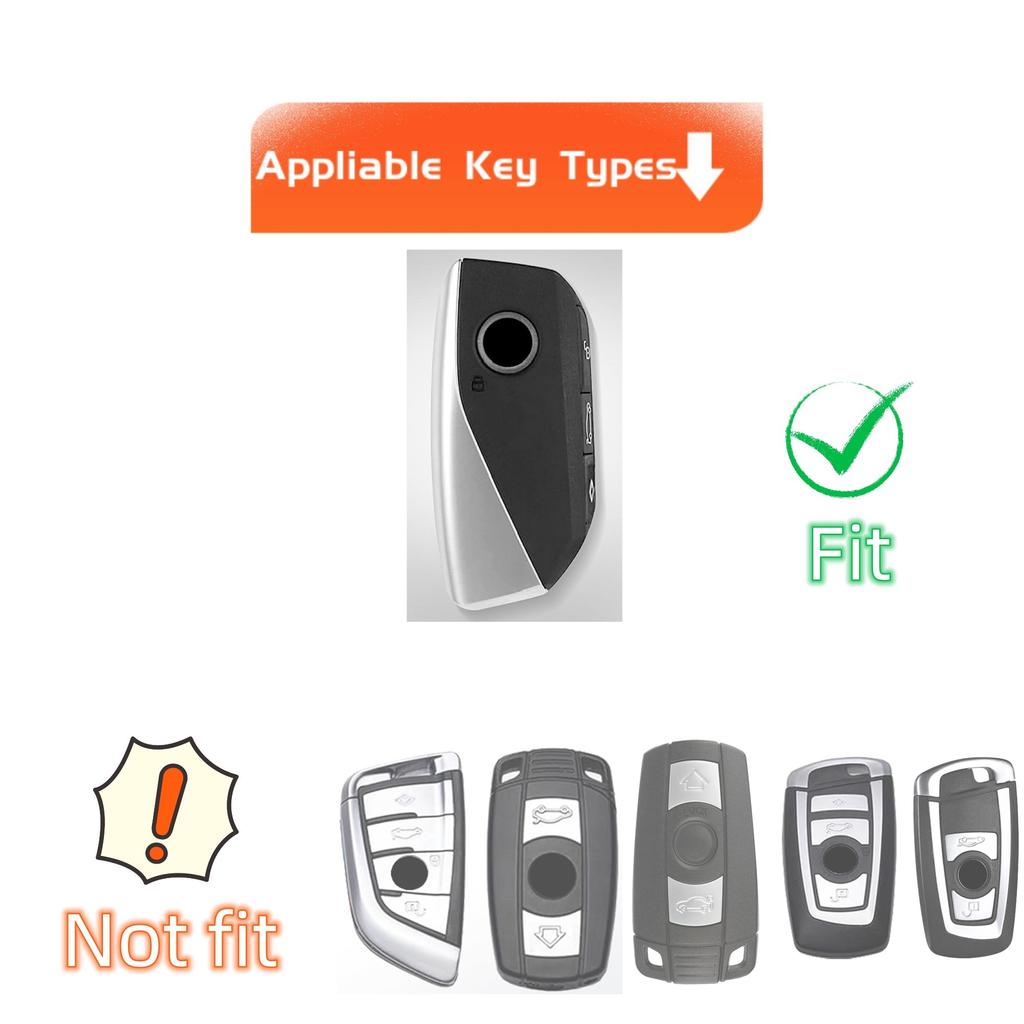 Key Fob Cover For Bmw New 5/7 Series 740I 760I X1 X5 X6 X7 Xm Ix Ix3 I5 I7 Key Shell Keychain Lanyard