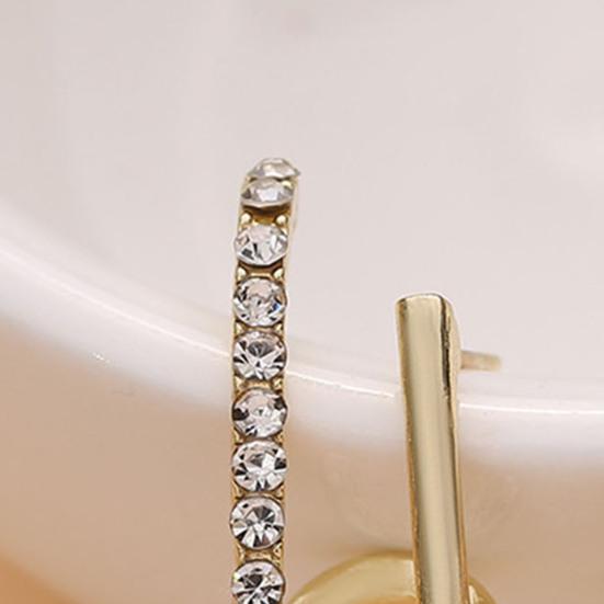 Twist Stud Earrings for Single Piercing Tiny Spiral Huggie Faux Double Hoop Earrings Illusion Earrings