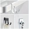 Adjustable Aluminum Razor Hook Bathroom Inverted Wall-mounted Punch-free Bathroom Hook