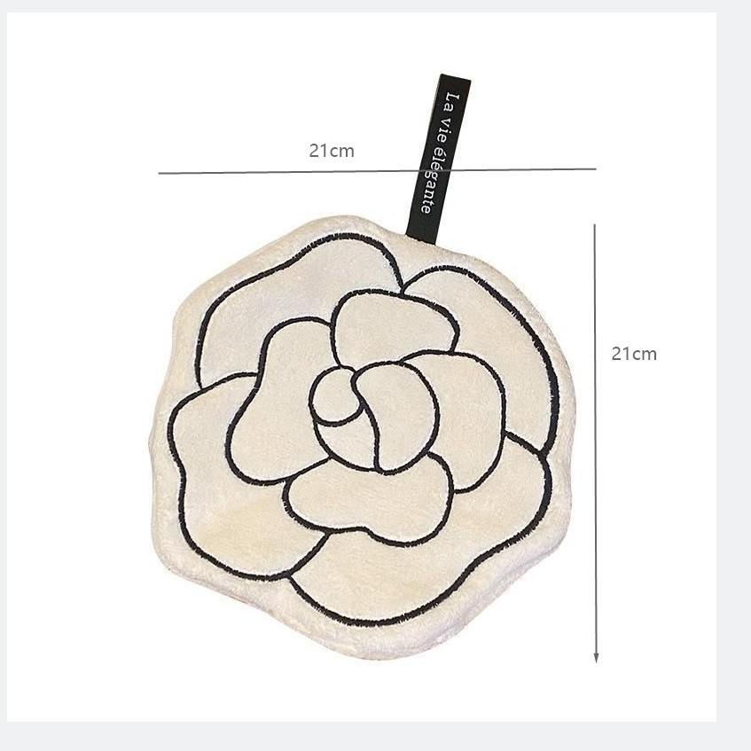 Camellia Hangable Absorbent Hand & Dish Towel for Kitchen & Bathroom