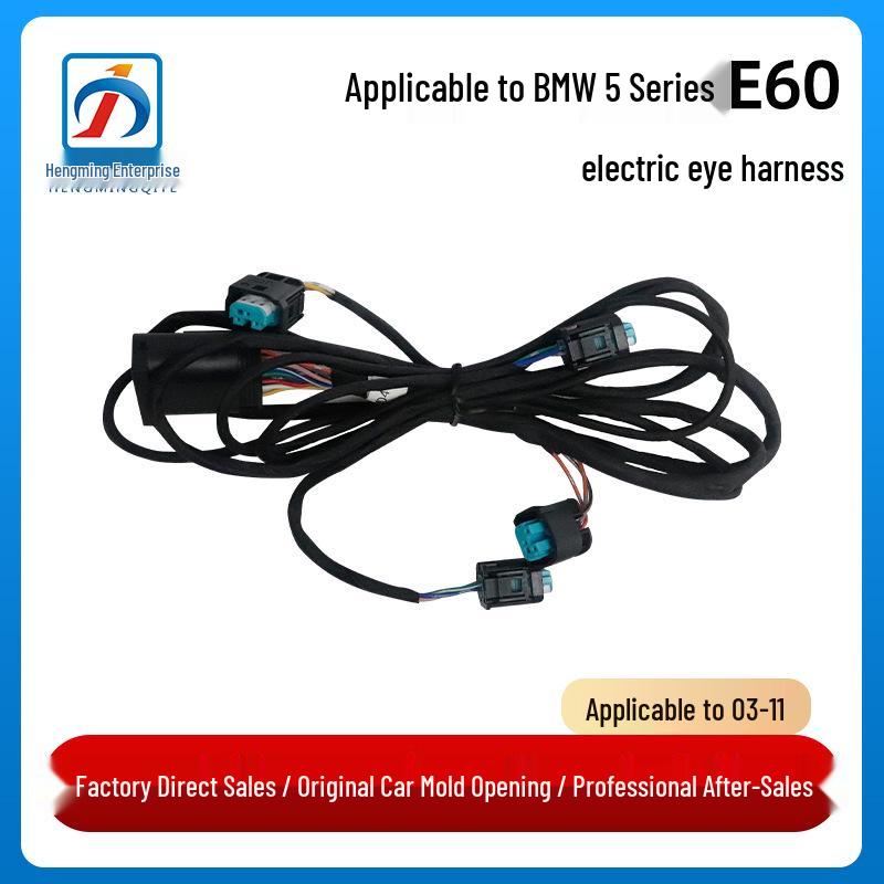 Compatible with 03-11 BMW 5 Series E60 Front Bumper Parking Sensor Wiring Harness 520/525 (61126928362).