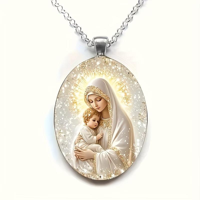 New Exquisite Pattern Base Glass Map Pendant Necklace Jewelry