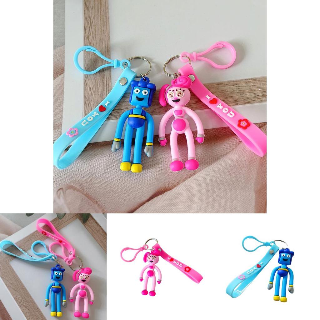 Poppy Playtime Three-dimensional Couple Keychain Stylish And Durable Silicone Pendant