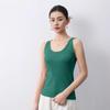 Yangzi Wool Knit U-Neck Women's Sleeveless Slim Fit Vest - Spring/Summer