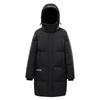 Unisex Mid-Length Hooded Down Jacket, 90% White Duck Down, Thickened for 2025 Winter, Trendy Couple's Warm Outerwear with Cold Protection.