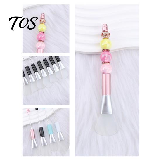 Beauty Tool for Beads 7Pcs DIY Bead Face Mask Brush, Silicone Soft Spatula Applicator Flexible Brush Skincare, Facial Spreader Women, Makeup Beaded