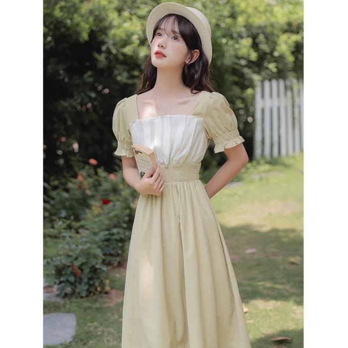 

Женское шифоновое платье Platycodon длиной до колена 2024 года — утягивающий, прикрывающий живот фасон для больших размеров M