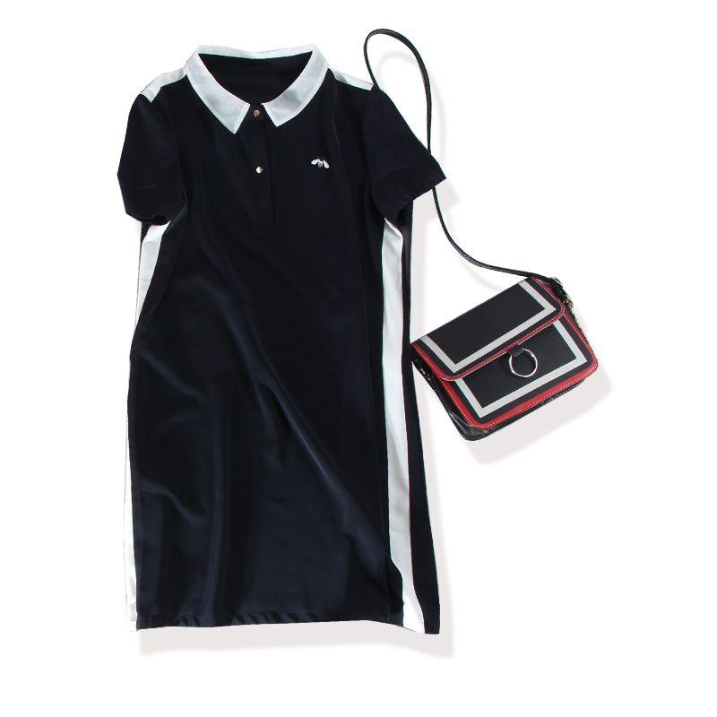 

Self-Retained 2023 Old Pink Buy without Hesitation ~ GAO Grade Poplin Silk Capable Workplace Female Summer Dress Milky White Edge Light and Cool Black Refreshing, quiet and capable