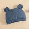 2026 Toddler Boy's Summer Bear Bodysuit & Overalls Set with Hat