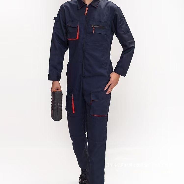 One-Piece Dustproof Mechanic Jumpsuit for Auto Repair and 4S Shop