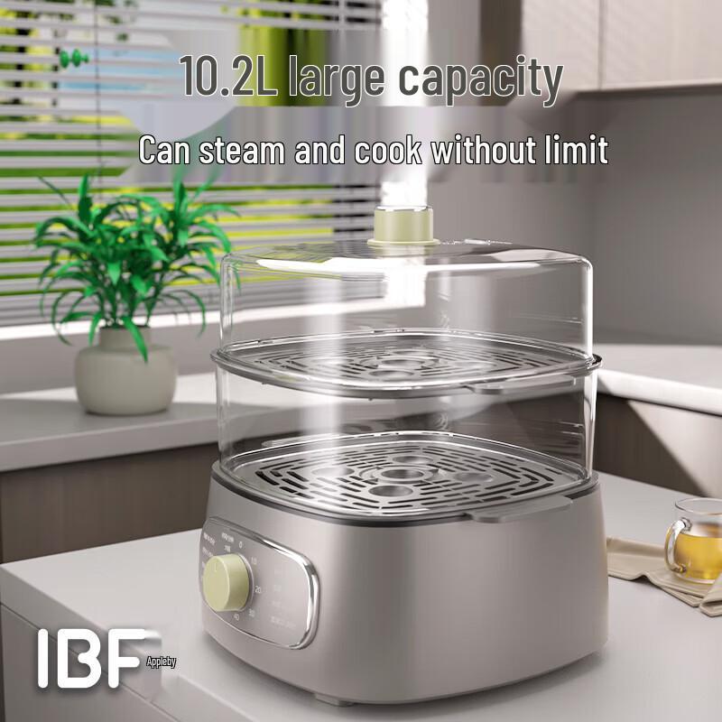 Aibofei IBFD-092 Multifunktionaler Elektrischer Kocher Dampfgarer
