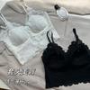 Big Beauty Back Lace Sling Tube Top, Big Chest, Small Gathering, Integrated Coaster, Bottom Underwear, Women's Collar Can Be Worn Outside