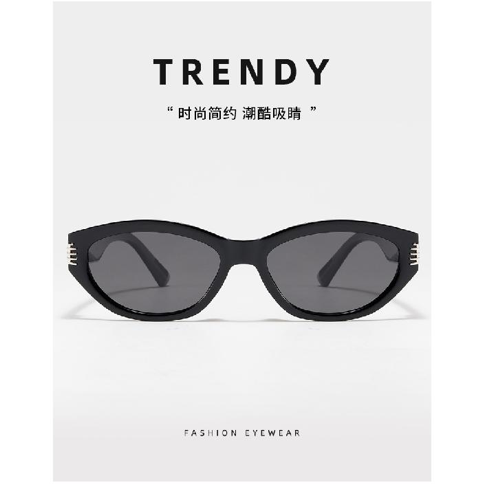 Glasses TR90Cat-eye Frame Ink Marks GM UV-protective High-end Men's Wear TAC Fashionable and Luxurious Polarized Sunglasses for Women