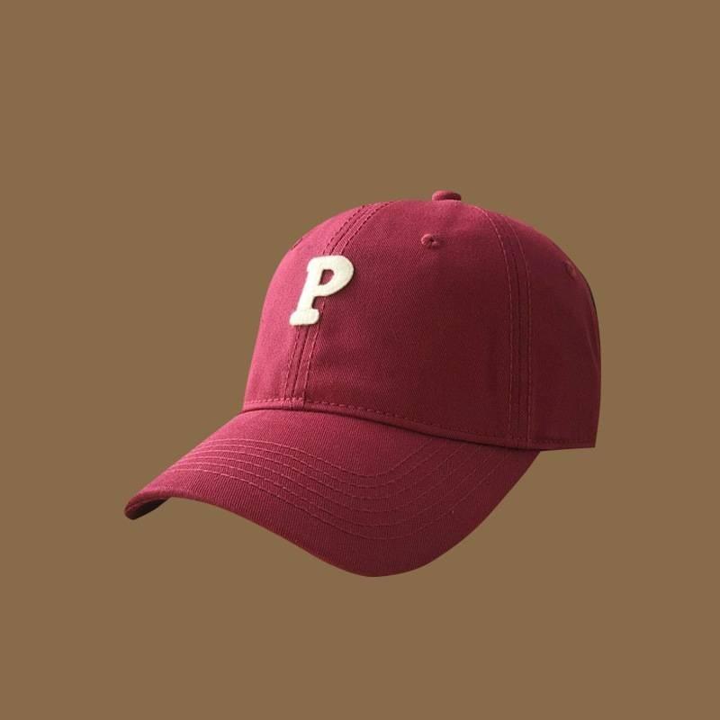 Korean Style Letter Baseball Cap Women Big Head Circumference Cap Simple Soft Top Sun Hat Men