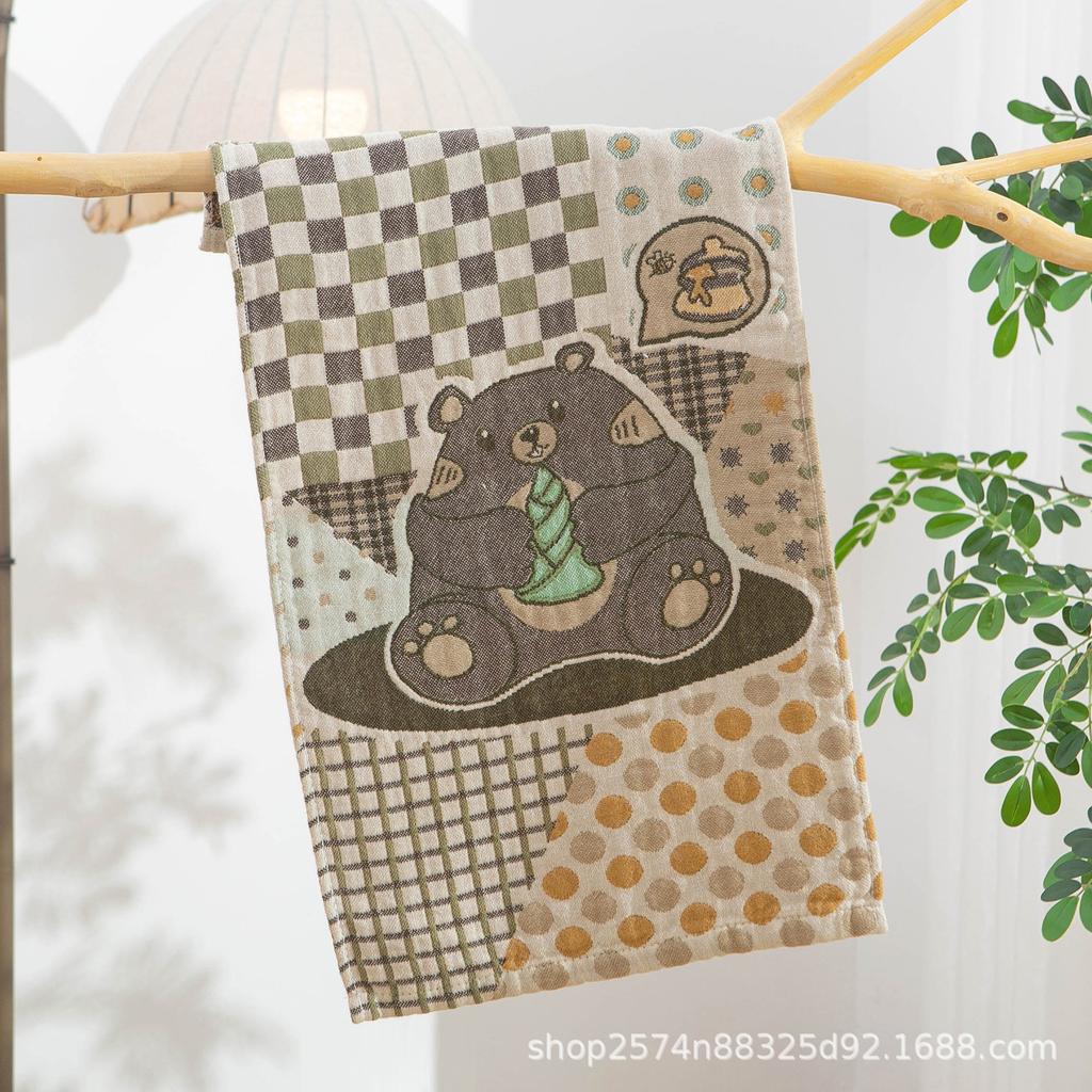 Gauze Children'S Face Towel Pure Cotton Household Cotton Class A Soft Face Wipe Bath Kindergarten Baby Towel