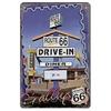 USA Route 66 Metal Signs Wall Poster Plaque Warning Sign Vintage Iron Painting Decoration for Home Cafe Living Room Club Bar