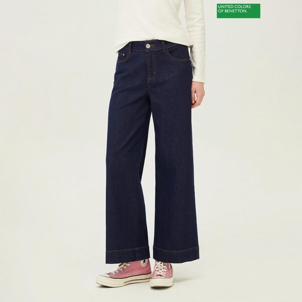 

Широкие темно-синие джинсовые брюки Benetton Benetton Badpa2511 IN_indigo/42