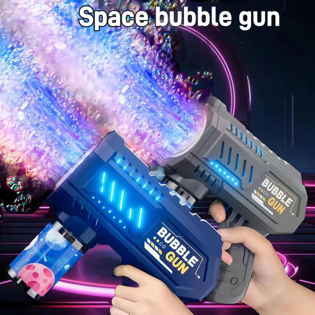 Automatic Space Bubble Gun - Luminous Handheld Toy for Kids