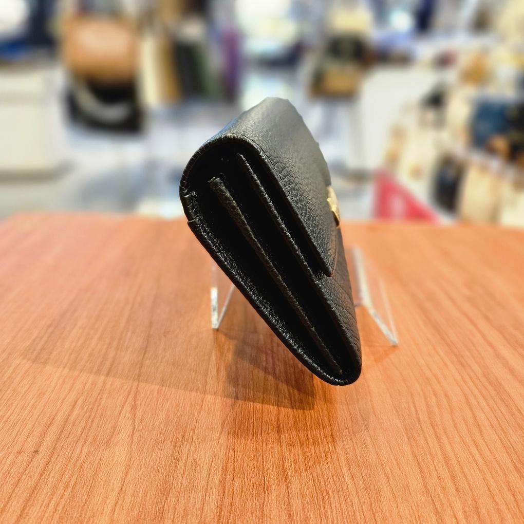 moncross BKAW8094 luxurious leather stitched women's long wallet