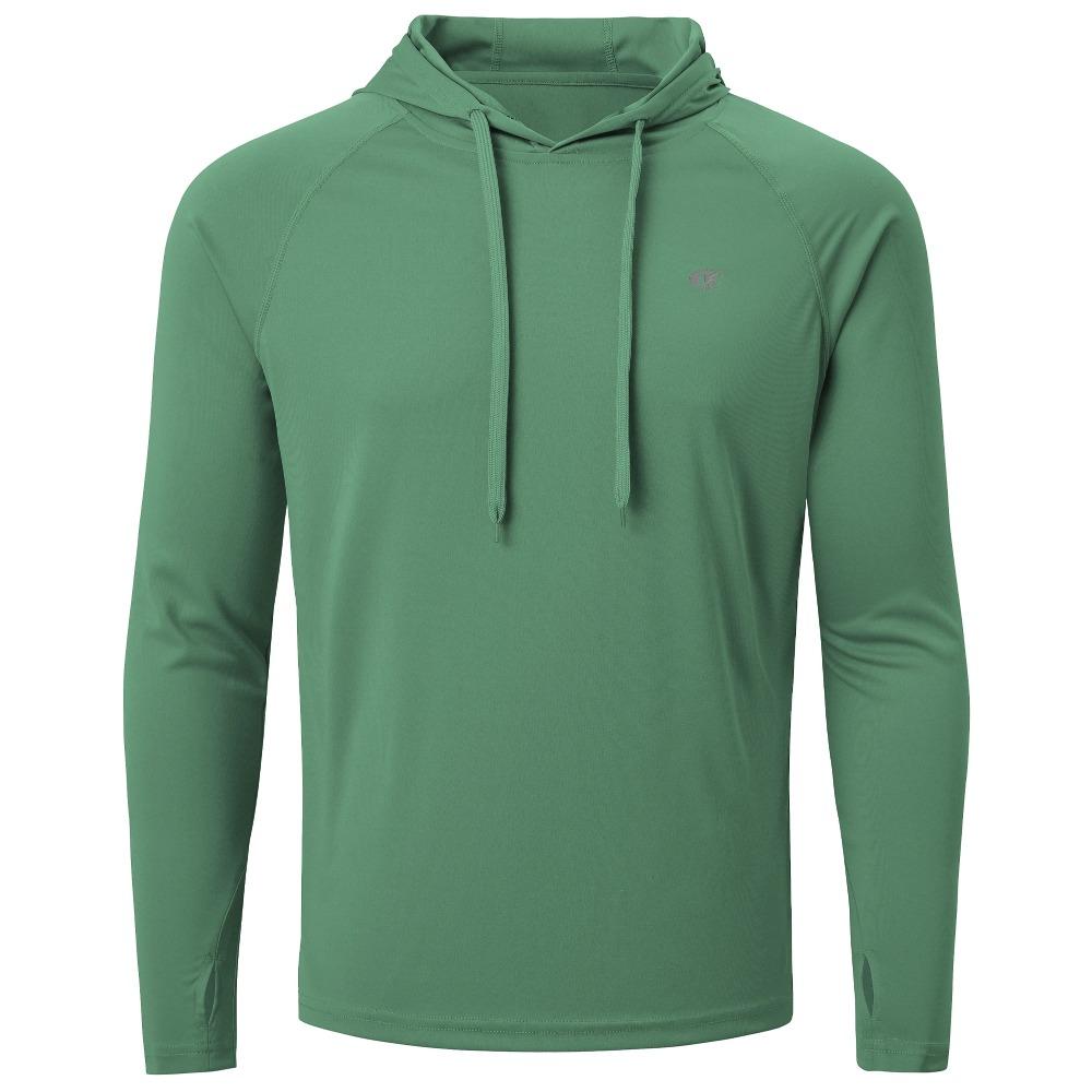 Summer Men'S Long Sleeve Upf 50+ Hoodie Shirts, Rash Guard Quick Dry Lightweight T-Shirt For Outdoor Jogger Sport Pullover