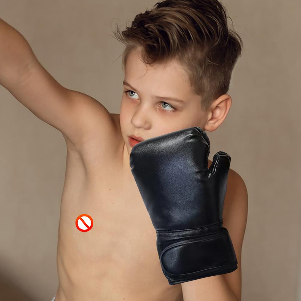 Kinder Boxhandschuhe Atmungsaktive Kickboxhandschuhe PU-Leder Kampfhandschuhe Taekwondo-Handschuhe für Jungen Mädchen Jugendliche