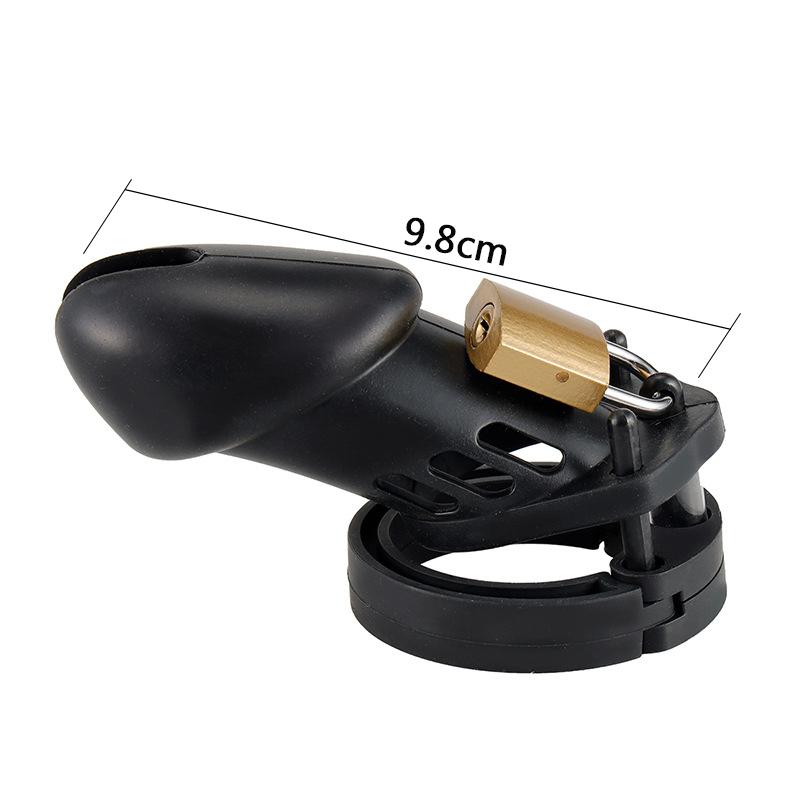 MoDi 5 Size Soft Male Chastity Cage Device Cock Cage with Rings Erotics Urethral Brass Lock Locking Sex Toys for Men Adults