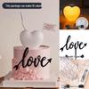 Heart Cake Topper: Bright Red, Perfect for Birthdays, Weddings, and Valentine's Day.
