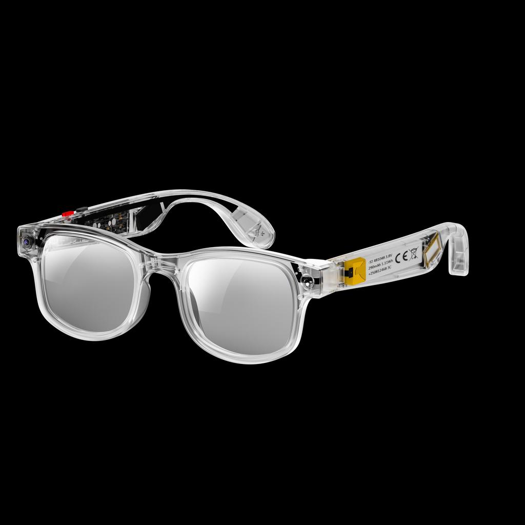 AIMB-G2 Smart Glasses Bluetooth Calling AI Voice Assistant for Taking Photos and Videos Anti Blue Light Color Changing Lenses