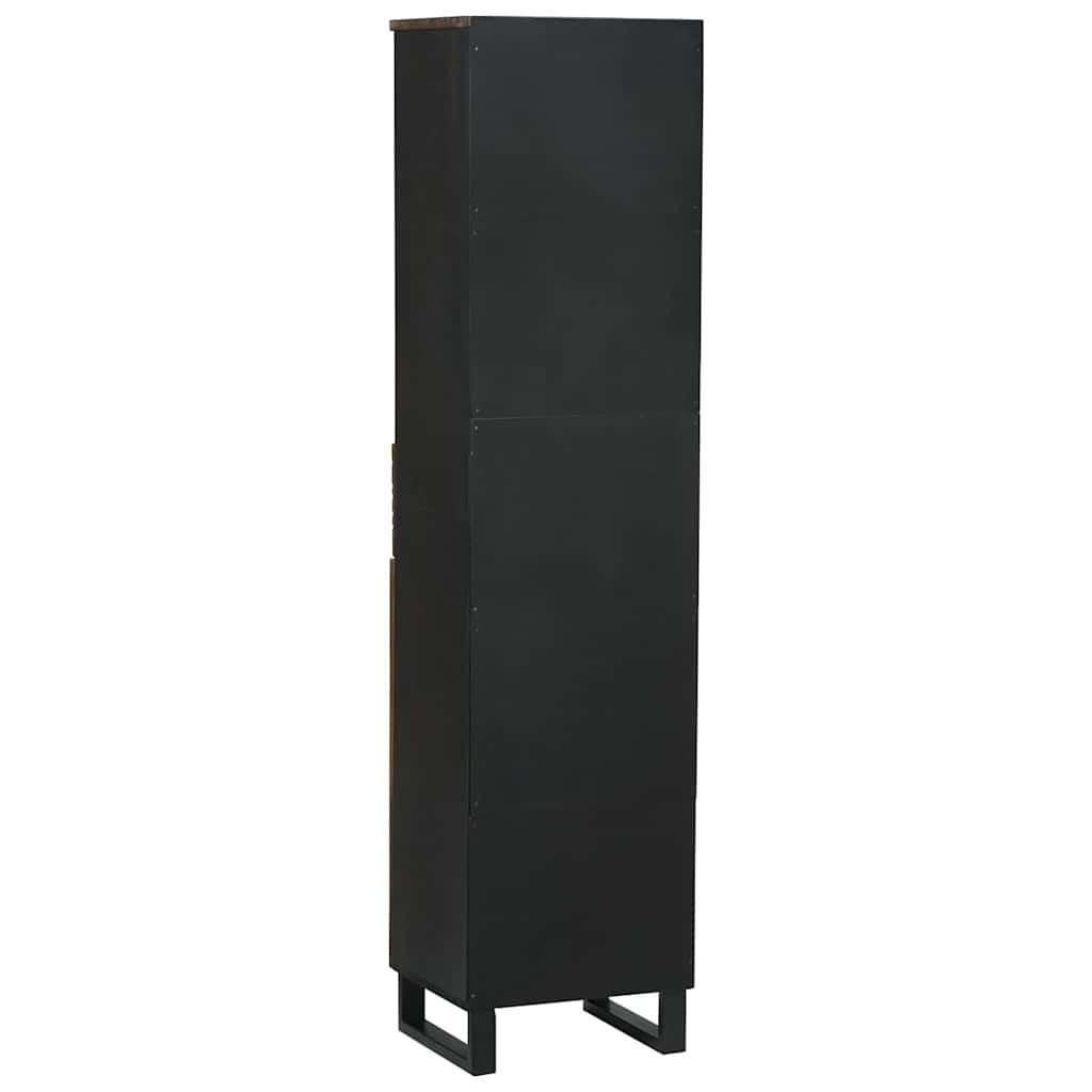 Bathroom Cabinet Walnut 38 X 33 X 160 Cm Particleboard