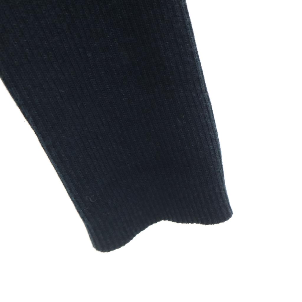 Rene made in Japan Long sleeve Zip-up Rib knit cardigan 38 Navy Women Used