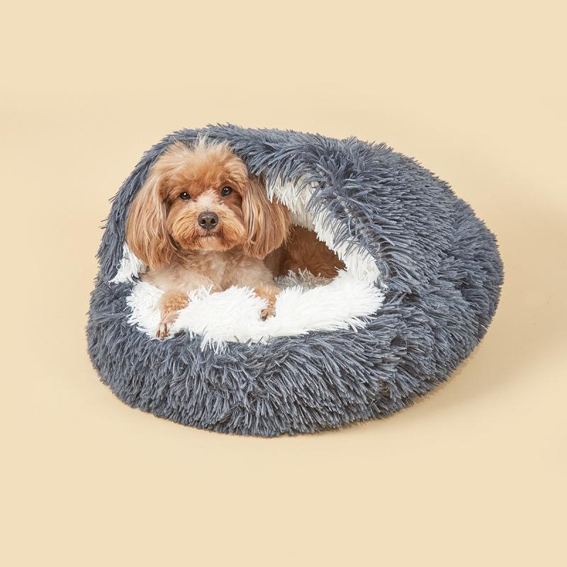 Cat Nest Autumn and Winter Shell Nest Warm Pet Kitten Mat Thickened Four Seasons Universal Dog Kennel Winter Supplies Cat Bed