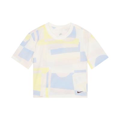 Lässiges Rundhals-T-Shirt mit gerader Passform, Sport-Kurzarm, Damen-Tops, Floral FJ7713-133