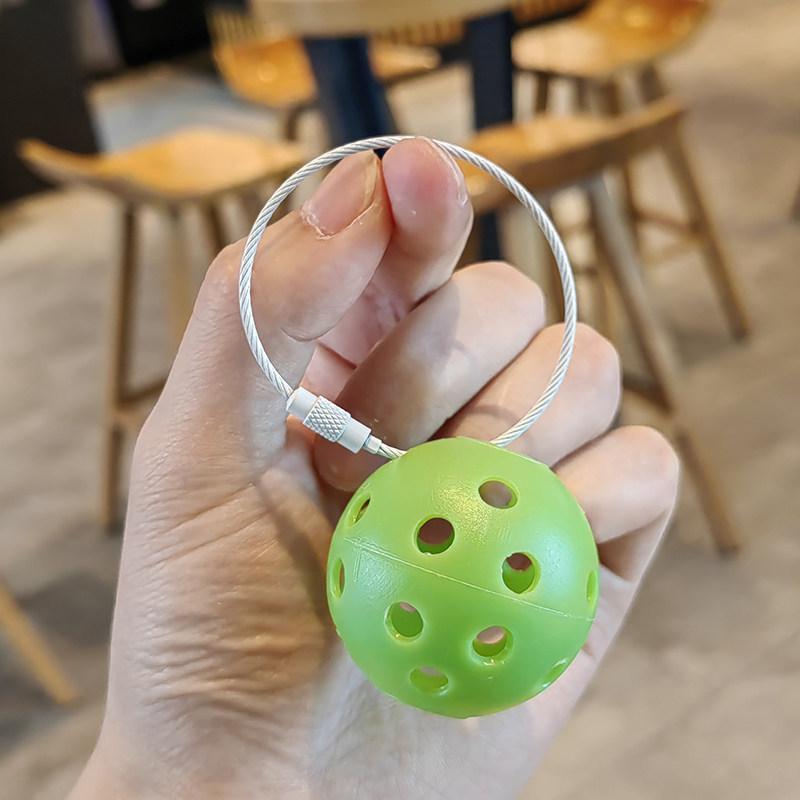 Cultural Creative Pickleball Keychain Ornament - Mini Pendant New Year Gift