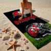 Tampa Bay Buccaneers Helmet Microfiber Beach Towel, Lightweight And Quick-Dry, for Summer Travel, Beach Essential, Swimming Pool