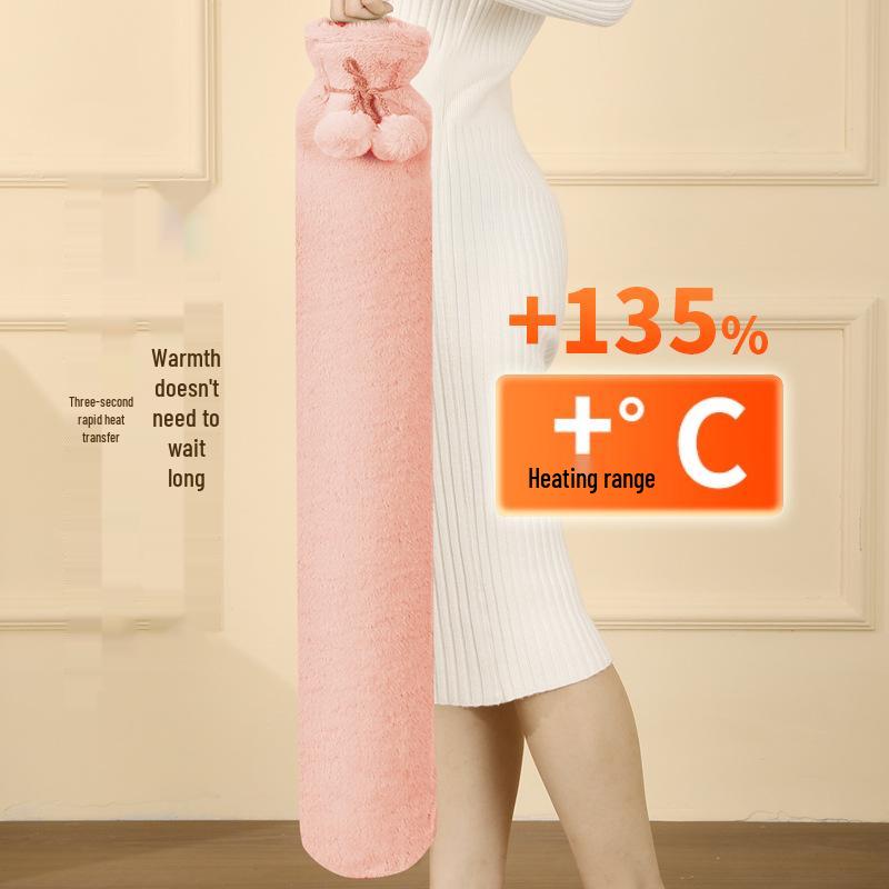 Yangzi Explosion-Proof Long Hot Water Bottle for Shoulder, Neck, and Spine - Thickened Winter Warm Compress