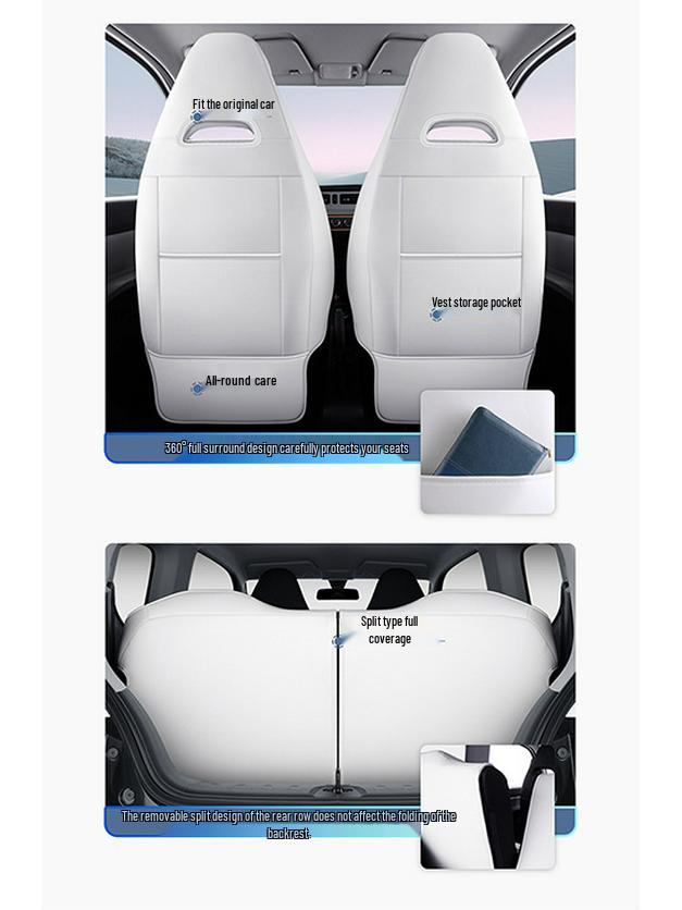 Universal Leather Seat Cover for Wuling MINI - Full Surround, All-Season, 5-Seater