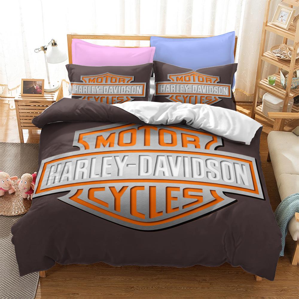 Eagle Motorcycle Series Bedding Three-piece Set