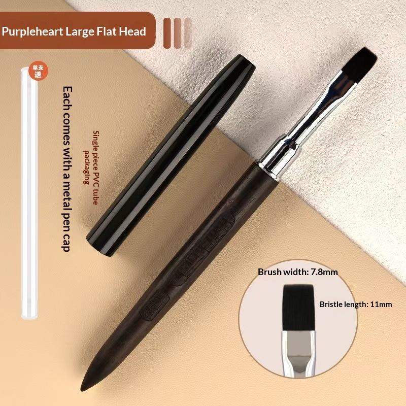 Wood Gel Painting Brush Nail Construct Acrylic Brush For Manicure DIY Builder Tool Brush Pen Professional Gel False Tip Pen