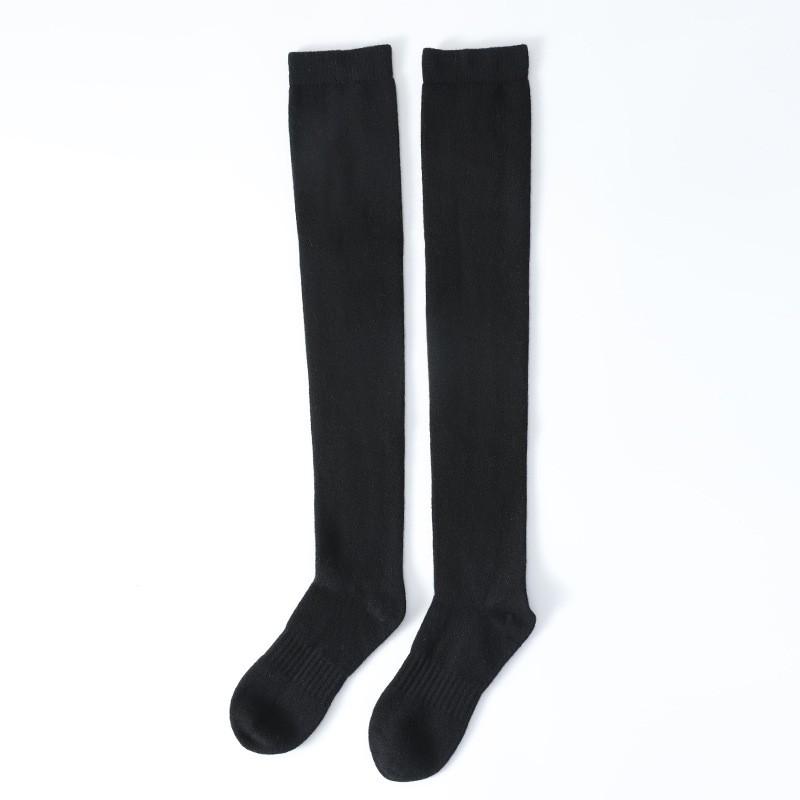 100% reines Kaschmir Over-the-Knee Socken Damen Winter Warm Kompression Schlankmachend Einfarbig