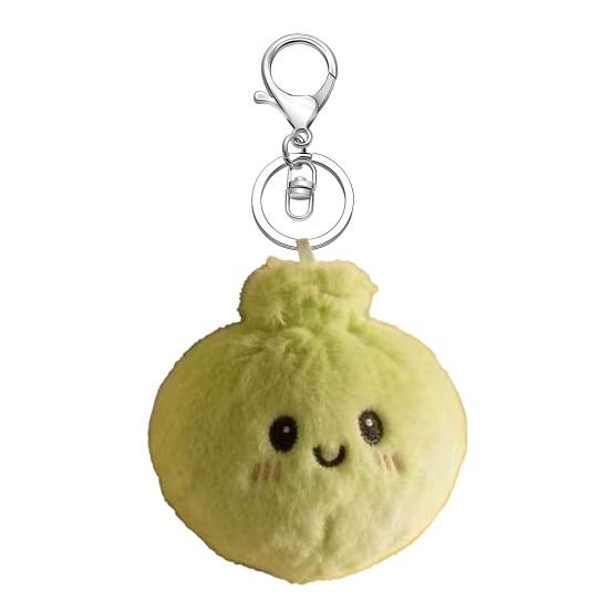 

Keychain Pendant Steamed Stuffed Bun Plush Doll Charm Soft Stuffed Key Holder Backpack Bag зелёный