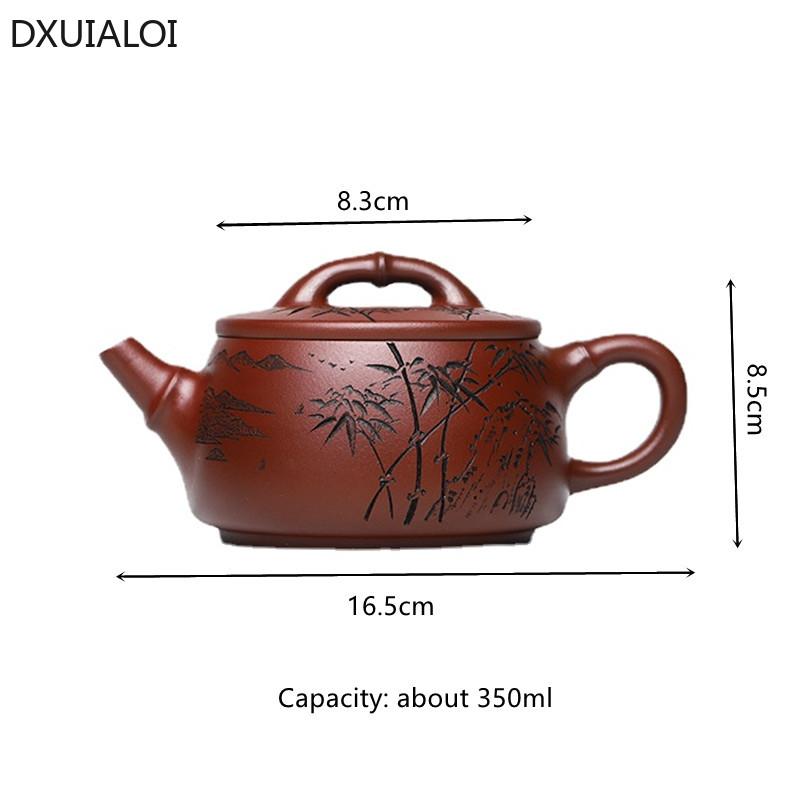 350ml Purple Clay Pot Tea Pot Kung Fu Tea Set Teapots Chinese Ceramic Kettle Gift High Quality Handmade Dragon Blood Sand Teapot