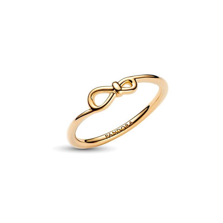 Pandora Eternal Symbol Flower Knot Ring Women ring Gold 168898C00 56