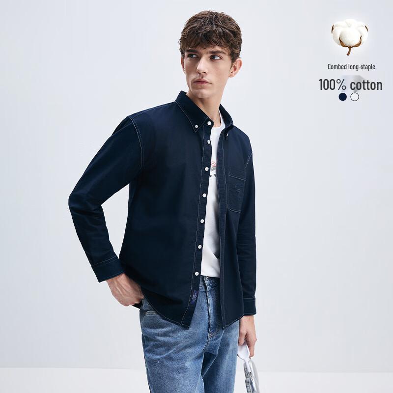 Men's Navegantes All-Cotton Long Sleeve Loose Fit Shirt