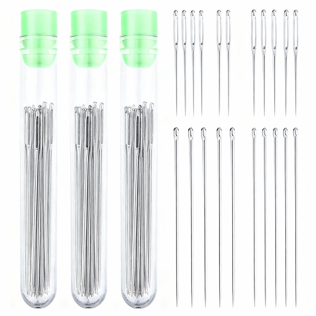 1/2/3/4/8box Big Eye Sewing Needle Universal Regular Useful Sewing Needles for Sewing Crochet Knitting Embroidery Sewing Tools