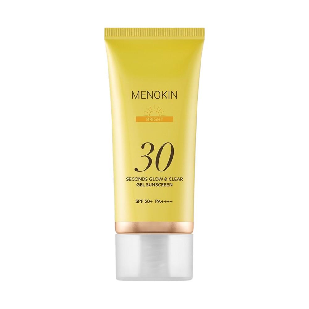 Menokin Гель-солнцезащитное 30-секундное Glow and Clear, осветляющее тон кожи, 50 мл