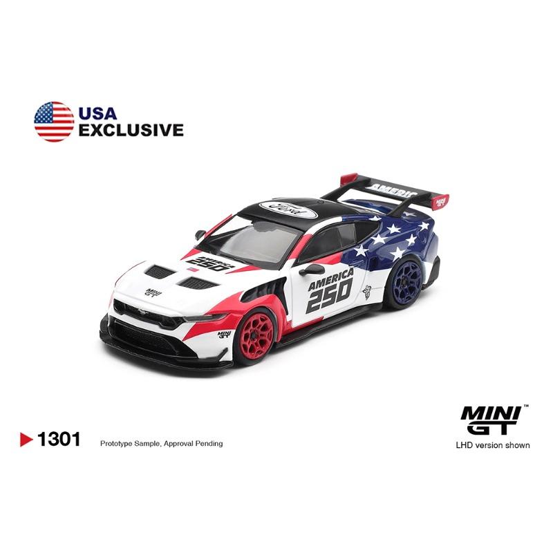 MINIGT 1301 1:64 Chevrolet Corvette ZR1 Ford Mustang GTD  America 250 Diecast Car Model