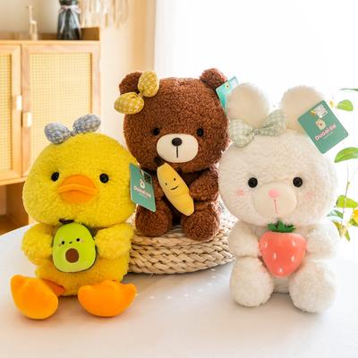 Cartoon Bunny Ugly Cute Bear Cute Plush Toy Creative Doll Baby Comfort Doll Girls Sleeping Pillow