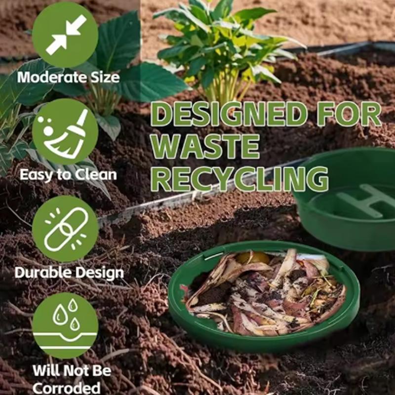 Outdoor Plastic Organic Compost Garden Yard Composting Bin Home Kitchen Waste Worm Compost Box Large Capacity Gardening Bucket