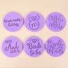 Bride To Be Wedding Cookie Embossed Stamp Mr Mrs Love Biscuit Mould Valentines Day Party Supplies Bridal Shower DIY Baking Tools